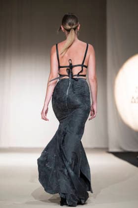 July 24, 2026, Madrid, Spain: A model walks the runway wearing a design by Romanian designers during Momad Fashion Week de Madrid in IFEMA Madrid Spain - ZUMAs197 20260724_aaa_s197_222 Copyright: xAtilanoxGarciax