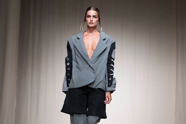 July 24, 2026, Madrid, Spain: A model walks the runway wearing a design by Romanian designers during Momad Fashion Week de Madrid in IFEMA Madrid Spain - ZUMAs197 20260724_aaa_s197_232 Copyright: xAtilanoxGarciax