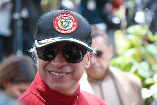 July 24, 2026, Bogota, Bogota D.C, Colombia: Members of the presidential guard stand by Simon Bolivar s sword during the return to the Quinta de Bolivar Museum in Bogota, Colombia on July 24, 2026. Bogota Colombia - ZUMAvp1_ 20260724_zia_vp1_004 Copyright: xAndresxLozanox
