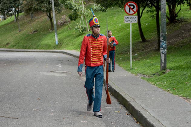 July 24, 2026, Bogota, Bogota D.C, Colombia: Colombian military take part during the return of Simon Bolivar s ceremonial sword to the Quinta de Bolivar Museum in Bogota, Colombia on July 24, 2026. Bogota Colombia - ZUMAvp1_ 20260724_zia_vp1_017 Copyright: xSebastianxBarrosx