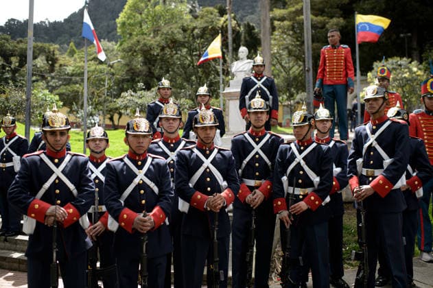 July 24, 2026, Bogota, Bogota D.C, Colombia: Colombian military take part during the return of Simon Bolivar s ceremonial sword to the Quinta de Bolivar Museum in Bogota, Colombia on July 24, 2026. Bogota Colombia - ZUMAvp1_ 20260724_zia_vp1_024 Copyright: xSebastianxBarrosx