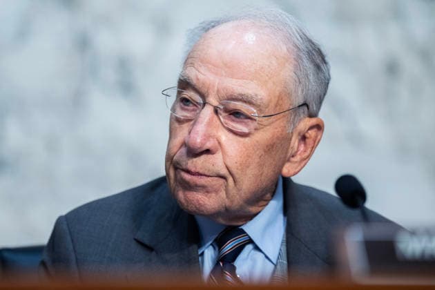 Judiciary Markup 7 23 26 UNITED STATES - JULY 23: Chairman Chuck Grassley, R-Iowa, attends a Senate Judiciary Committee markup on judicial nominations in Hart building on Thursday, July 23, 2026. (Tom Williams CQ Roll Call) Washington DC United States EDITORIAL USE ONLY Copyright: x2026xCQ-RollxCall,xInc.x TomxWilliamsx rollcallpix172189
