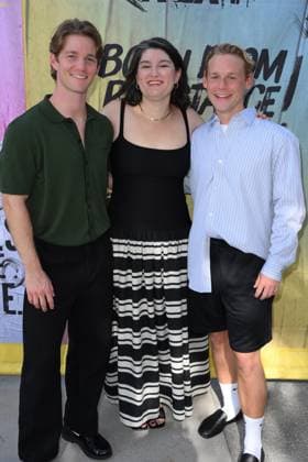 Nico Greetham, Emily McCann Lesser, Cole Doman at arrivals for OutfestNEXT 2026 Film Festival, LA LGBT Centers Village at Ed Gould Plaza, Los Angeles, CA, July 24, 2026. Photo By: Michael Mattes Everett Collection OutfestNEXT 2026 Film Festival PUBLICATIONXNOTxINxCANxCHNxFRAxITAxJPNxNORxPOLxRUSxESPxUKxUSA