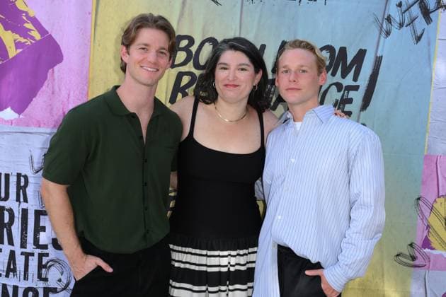 Nico Greetham, Emily McCann Lesser, Cole Doman at arrivals for OutfestNEXT 2026 Film Festival, LA LGBT Centers Village at Ed Gould Plaza, Los Angeles, CA, July 24, 2026. Photo By: Michael Mattes Everett Collection OutfestNEXT 2026 Film Festival PUBLICATIONXNOTxINxCANxCHNxFRAxITAxJPNxNORxPOLxRUSxESPxUKxUSA