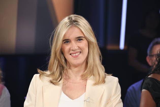 Katjana Gerz, Podcasterin und Moderatorin, zu Gast in der NDR Talk Show, Fototermin am 12.6.2026, Ausstrahlung der Sendung am 24.7.2026 im 3. Programm des NDR Fernsehen, Fernsehstudio Hamburg Lokstedt *** Katjana Gerz, podcaster and host, guest on the NDR Talk Show; photo op on June 12, 2026; the show will air on July 24, 2026, on NDR Television’s Channel 3; Hamburg Lokstedt TV studio