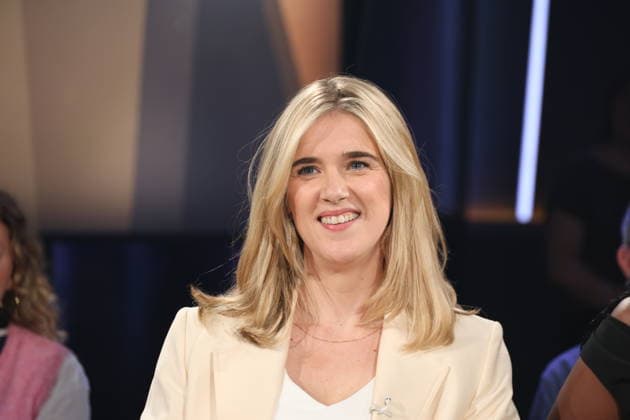 Katjana Gerz, Podcasterin und Moderatorin, zu Gast in der NDR Talk Show, Fototermin am 12.6.2026, Ausstrahlung der Sendung am 24.7.2026 im 3. Programm des NDR Fernsehen, Fernsehstudio Hamburg Lokstedt *** Katjana Gerz, podcaster and host, guest on the NDR Talk Show; photo op on June 12, 2026; the show will air on July 24, 2026, on NDR Television’s Channel 3; Hamburg Lokstedt TV studio