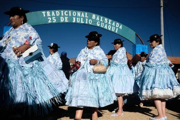 July 24, 2026, Guaqui, La Paz, Bolivia: GUAQUI, BOLIVIA Ã¢â‚¬ JULY 24, 2026: Devotees take part in the traditional Balseada Festival honoring Saint James the Apostle (Santiago ApoÂ³stol) on Lake Titicaca in Guaqui, Bolivia. The annual celebration features a ceremonial procession of decorated boats attended by residents, pilgrims and local authorities. Guaqui, La Paz Bolivia - ZUMAq101 20260724_zna_q101_234 Copyright: xCarlosxSoÂ¡NchezxNavasx