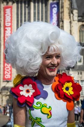 AMSTERDAM - Participants in the 13th edition of the Pride Walk are gathering at Dam Square. With the walk, they are calling attention to equal rights for LGBTQ+ people worldwide. DINGENA MOL ANP netherlands out - belgium out  Copyright: xx x564249844x originalFilename: 564249844.jpg