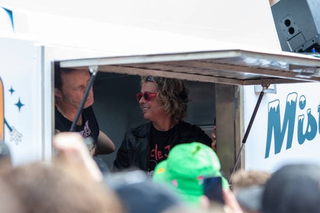 SAN DIEGO, CA - July 24rd: Billie Joe Armstrong from Green Day make a surprise appearance at San Diego Comic Con on July 24th, 2026 to promote Nimrods. Copyright: xTonyxFortex