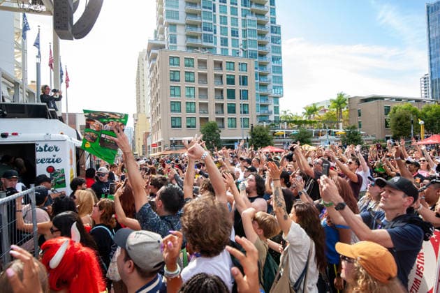 SAN DIEGO, CA - July 24rd: Billie Joe Armstrong from Green Day make a surprise appearance at San Diego Comic Con on July 24th, 2026 to promote Nimrods. Copyright: xTonyxFortex