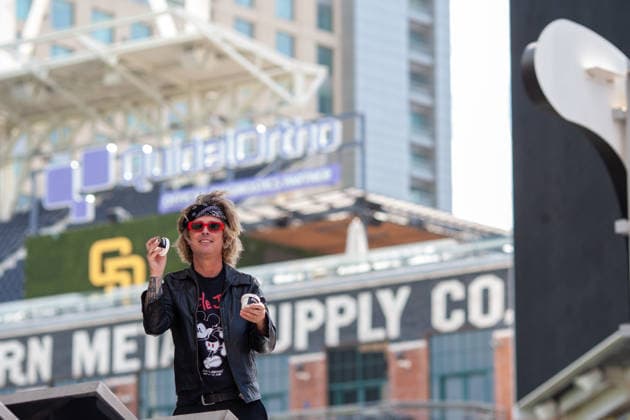 SAN DIEGO, CA - July 24rd: Billie Joe Armstrong from Green Day make a surprise appearance at San Diego Comic Con on July 24th, 2026 to promote Nimrods. Copyright: xTonyxFortex