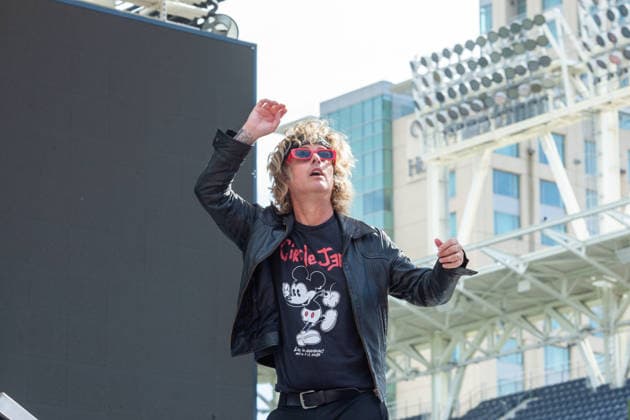 SAN DIEGO, CA - July 24rd: Billie Joe Armstrong from Green Day make a surprise appearance at San Diego Comic Con on July 24th, 2026 to promote Nimrods. Copyright: xTonyxFortex