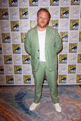 SAN DIEGO, CA - July 24rd: Owain Arthur at the Lord of the Rings: The Rings of Power press room during San Diego Comic Con on July 24th. Copyright: xTonyxFortex