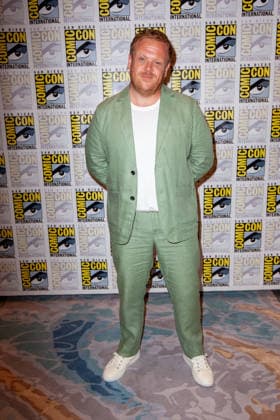 SAN DIEGO, CA - July 24rd: Owain Arthur at the Lord of the Rings: The Rings of Power press room during San Diego Comic Con on July 24th. Copyright: xTonyxFortex