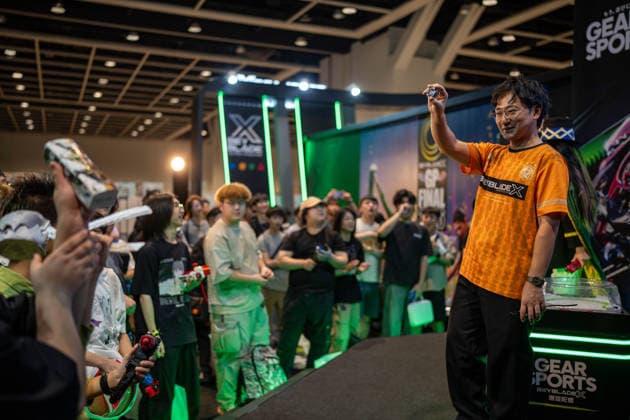 HONGKONG-DAILY COMIC-CON The Beyblade X booth at the Hong Kong Ani-Com & Games Hong Kong 2026 in Hong Kong, July 25, 2026. NEXPHER Vernon Yuen HONG KONG