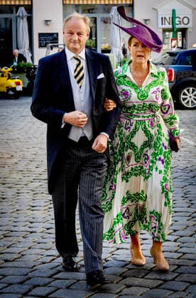 25-07-2026 Vienna Wedding of Austrian Archduchess Isabella (Isabella) of Austria and the Spanish nobleman Don Carlos de Palacio y Gaytan de Ayala in the Jesuit Church (Jesuitenkirche) in Vienna, Austria. Franz Count Clemens and Stephanie Countess Waldburg Zeil Hohenems Â  Copyright: xPPEx