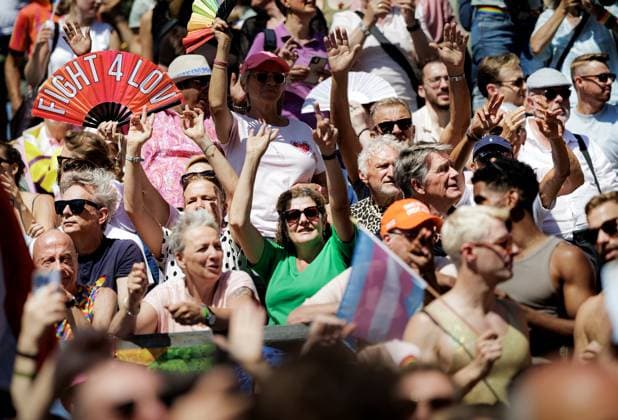 AMSTERDAM - The official opening of WorldPride 2026. Amsterdam is the host city for WorldPride because it has been 25 years since the first same-sex marriage was celebrated there. RAMON VAN FLYMEN ANP netherlands out - belgium out  Copyright: xx x564260052x originalFilename: 564260052.jpg