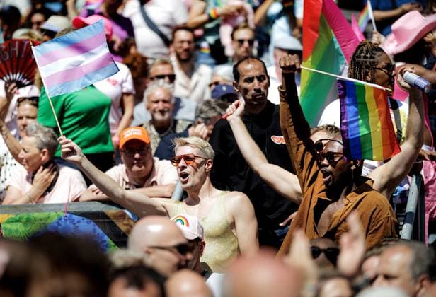 AMSTERDAM - The official opening of WorldPride 2026. Amsterdam is the host city for WorldPride because it has been 25 years since the first same-sex marriage was celebrated there. RAMON VAN FLYMEN ANP netherlands out - belgium out  Copyright: xx x564260215x originalFilename: 564260215.jpg