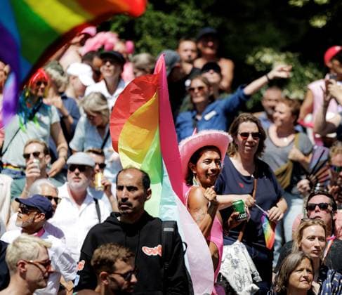 AMSTERDAM - The official opening of WorldPride 2026. Amsterdam is the host city for WorldPride because it has been 25 years since the first same-sex marriage was performed there. RAMON VAN FLYMEN ANP netherlands out - belgium out  Copyright: xx x564260417x originalFilename: 564260417.jpg