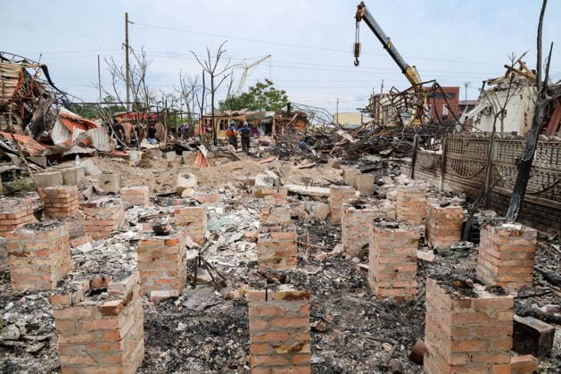 RUSSIA, ZAPOROZHYE REGION - JULY 25, 2026: The aftermath of a Ukrainian military strike on holiday parks in Kirillovka. According to recent reports, the strike killed 8 people and injured 14 Russia  - ZUMAt113 20260725_zaa_t113_177 Copyright: xAlexanderxPolegenkox
