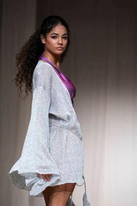 AQUADICOCCO - MOMAD Fashion Week de Madrid, Spain - 25 Jul 2026 A model walks the runway wearing a design by AQUADICOCCO during Momad Fashion Week de Madrid in IFEMA. Madrid Spain Copyright: xAtilanoxGarciax xSOPAxImagesx photo03390