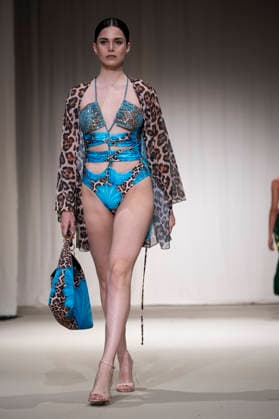 July 25, 2026, Madrid, Spain: A model walks the runway wearing a design by AQUADICOCCO during Momad Fashion Week de Madrid in IFEMA. Madrid Spain  - ZUMAs197 20260725_aaa_s197_019 Copyright: xAtilanoxGarciax