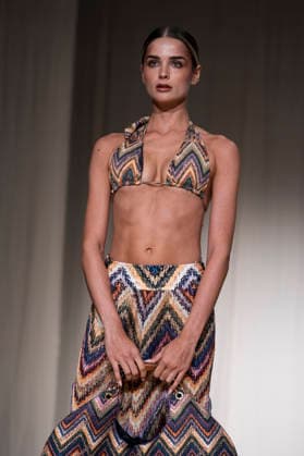 July 25, 2026, Madrid, Spain: A model walks the runway wearing a design by AQUADICOCCO during Momad Fashion Week de Madrid in IFEMA. Madrid Spain  - ZUMAs197 20260725_aaa_s197_028 Copyright: xAtilanoxGarciax