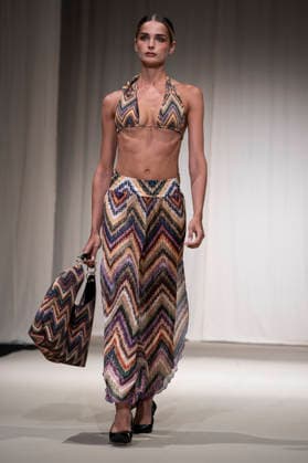 July 25, 2026, Madrid, Spain: A model walks the runway wearing a design by AQUADICOCCO during Momad Fashion Week de Madrid in IFEMA. Madrid Spain  - ZUMAs197 20260725_aaa_s197_031 Copyright: xAtilanoxGarciax