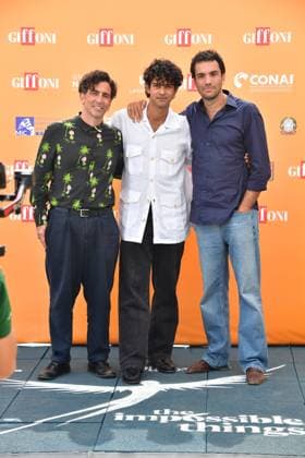 IPA86980307 - Giffoni Vallepiana Giffoni Festival 2026 Photocall for the film Je so Pazzo Pictured: Massimiliano Caiazzo, Nicola Prosatore, Filippo Valsecchi  Copyright: xVincenzoxLandix xVincenzoxLandix 86980307