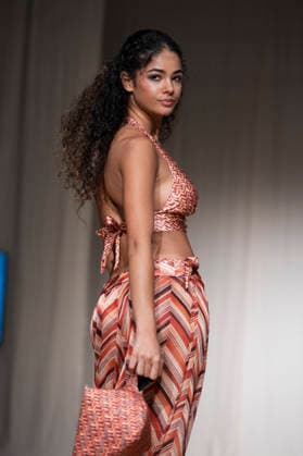 AQUADICOCCO - MOMAD Fashion Week de Madrid, Spain - 25 Jul 2026 A model walks the runway wearing a design by AQUADICOCCO during Momad Fashion Week de Madrid in IFEMA. Madrid Spain Copyright: xAtilanoxGarciax xSOPAxImagesx photo03354