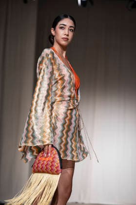 AQUADICOCCO - MOMAD Fashion Week de Madrid, Spain - 25 Jul 2026 A model walks the runway wearing a design by AQUADICOCCO during Momad Fashion Week de Madrid in IFEMA. Madrid Spain Copyright: xAtilanoxGarciax xSOPAxImagesx photo03367