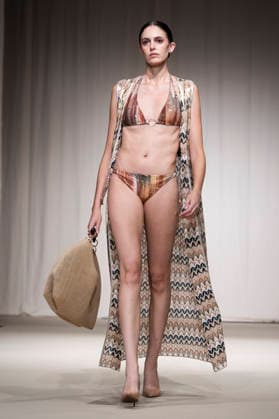 AQUADICOCCO - MOMAD Fashion Week de Madrid, Spain - 25 Jul 2026 A model walks the runway wearing a design by AQUADICOCCO during Momad Fashion Week de Madrid in IFEMA. Madrid Spain Copyright: xAtilanoxGarciax xSOPAxImagesx photo03368