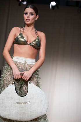AQUADICOCCO - MOMAD Fashion Week de Madrid, Spain - 25 Jul 2026 A model walks the runway wearing a design by AQUADICOCCO during Momad Fashion Week de Madrid in IFEMA. Madrid Spain Copyright: xAtilanoxGarciax xSOPAxImagesx photo03374