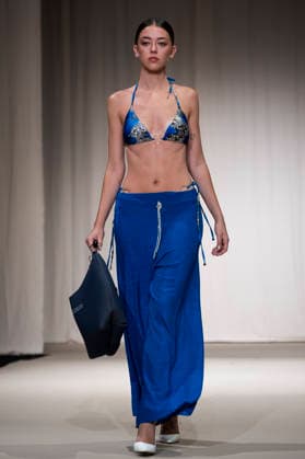 AQUADICOCCO - MOMAD Fashion Week de Madrid, Spain - 25 Jul 2026 A model walks the runway wearing a design by AQUADICOCCO during Momad Fashion Week de Madrid in IFEMA. Madrid Spain Copyright: xAtilanoxGarciax xSOPAxImagesx photo03380