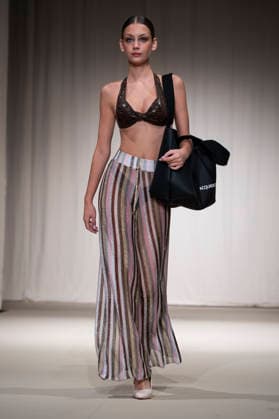 AQUADICOCCO - MOMAD Fashion Week de Madrid, Spain - 25 Jul 2026 A model walks the runway wearing a design by AQUADICOCCO during Momad Fashion Week de Madrid in IFEMA. Madrid Spain Copyright: xAtilanoxGarciax xSOPAxImagesx photo03385