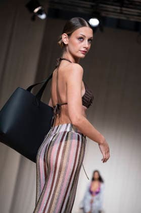 AQUADICOCCO - MOMAD Fashion Week de Madrid, Spain - 25 Jul 2026 A model walks the runway wearing a design by AQUADICOCCO during Momad Fashion Week de Madrid in IFEMA. Madrid Spain Copyright: xAtilanoxGarciax xSOPAxImagesx photo03388