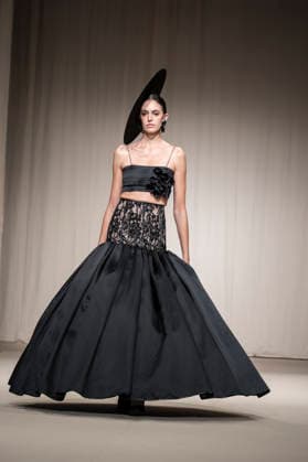 July 25, 2026, Madrid, Spain: A model walks the runway wearing a design by Flamentex during the Momad Fashion Week de Madrid in IFEMA. Madrid Spain  - ZUMAs197 20260725_aaa_s197_090 Copyright: xAtilanoxGarciax