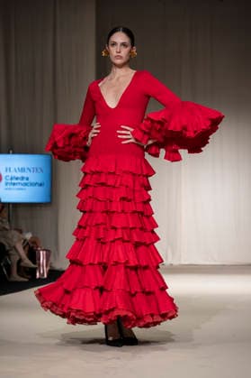 July 25, 2026, Madrid, Spain: A model walks the runway wearing a design by Flamentex during the Momad Fashion Week de Madrid in IFEMA. Madrid Spain  - ZUMAs197 20260725_aaa_s197_110 Copyright: xAtilanoxGarciax