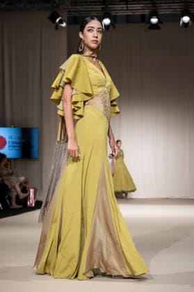 July 25, 2026, Madrid, Spain: A model walks the runway wearing a design by Flamentex during the Momad Fashion Week de Madrid in IFEMA. Madrid Spain  - ZUMAs197 20260725_aaa_s197_117 Copyright: xAtilanoxGarciax