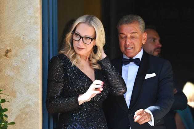 Michel FRIEDMANN,Katharina WAGNER. Eroeffnung der Bayreuther Richard Wagner Festspiele 2026, Roter Teppich am 25.07.2026. Gruener Huegel, *** Michel FRIEDMANN, Katharina WAGNER Opening of the 2026 Bayreuth Richard Wagner Festival, Red Carpet on July 25, 2026, Gruener Huegel,
