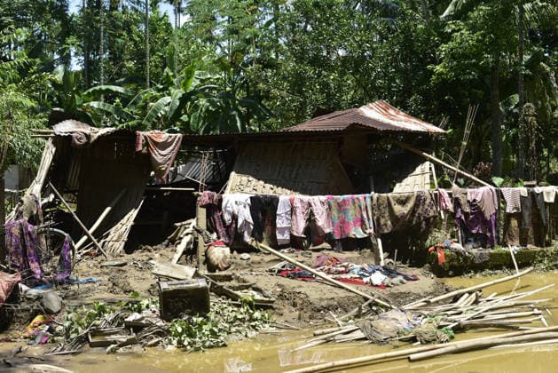Aftermath of the flood in India s Sivasagar SIVASAGAR,INDIA-JULY 25: A once-standing home lies completely destroyed and submerged in thick mud after devastating floodwaters swept through the village, leaving behind only the shattered remains of the house in Sivasagar, Assam, India on Saturday, July 25, 2026. Hafiz Ahmed Anadolu Sivasagar India. Editorial use only. Please get in touch for any other usage.  Copyright: x2026xAnadoluxHafizxAhmedx