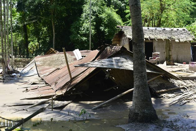 Aftermath of the flood in India s Sivasagar SIVASAGAR,INDIA-JULY 25: A once-standing home lies completely destroyed and submerged in thick mud after devastating floodwaters swept through the village, leaving behind only the shattered remains of the house in Sivasagar, Assam, India on Saturday, July 25, 2026. Hafiz Ahmed Anadolu Sivasagar India. Editorial use only. Please get in touch for any other usage.  Copyright: x2026xAnadoluxHafizxAhmedx