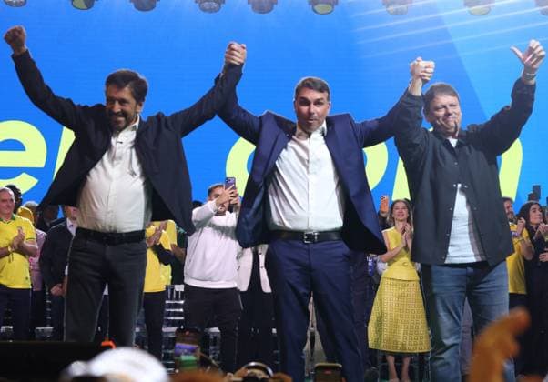 RECORD DATE NOT STATED The party officially nominates Flavio Bolsonaro as its candidate for president of the republic in the 2026 elections. Sao Paulo (SP), 07 25 2026 Politics PL National Convention The mayor of Sao Paulo, Ricardo Nunes, and the governor of Sao Paulo, Tarcisio de Freitas, participated, this Saturday (25), in the national convention of the Liberal Party (PL), held at Mercado Pago Hall (Arena Pacaembu), in the capital of Sao Paulo. Alongside Senator Flavio Bolsonaro, officially nominated as the party s candidate for president of the republic in the 2026 elections, the leaders witnessed the ratification of the party s candidacies and participated in the speeches that marked the beginning of the PL s electoral campaign.(Foto: Leco Viana Th  Copyright: xLecoxVianax