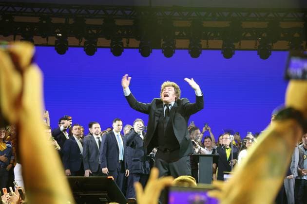 RECORD DATE NOT STATED The party officially nominates Flavio Bolsonaro as its candidate for president of the republic in the 2026 elections. Sao Paulo (SP), July 25, 2026 Politics PL National Convention The President of Argentina, Javier Milei, participated this Saturday (25) in the national convention of the Liberal Party (PL), held at Mercado Pago Hall (Arena Pacaembu), in Sao Paulo. Alongside Senator Flavio Bolsonaro, officially nominated as the party s candidate for president of the republic in the 2026 elections, Milei attended the event and participated in the program alongside political leaders, including the Governor of Sao Paulo, Tarcisio de Freitas, and the Mayor of the capital of Sao Paulo, Ricardo Nunes. The presence of the Argentine preside  Copyright: xLecoxVianax