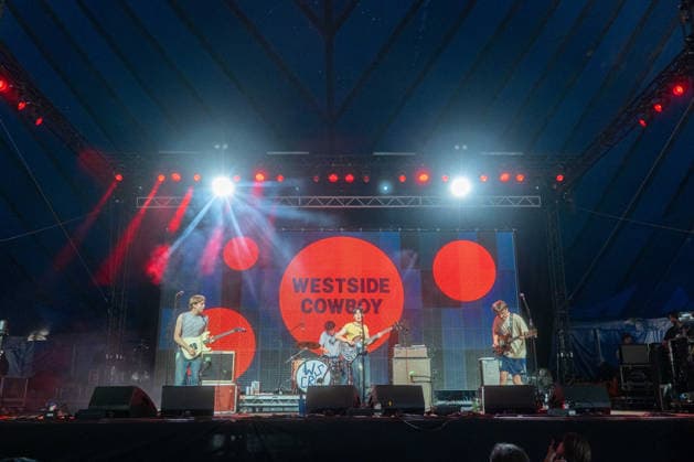 Westside Cowboy in concert at Latitude Festival at Cambridge Junction in Cambridge, UK on 25 July 2026 Jimmy Bradbury, Paddy Murphy, Aoife Anson O Connell, Reuben Haycocks performing with Westside Cowboy in concert at Latitude Festival at Cambridge Junction in Cambridge, UK on 25 July 2026, Credit:Stephen Keable Avalon UK, Cambridgeshire, Cambridge, Cambridge Junction  Copyright: xStephenxKeablex xAvalonx 1118617050