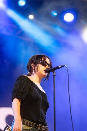 Just Mustard in concert at Latitude Festival at Henham Park in Southwold, UK on 25 July 2026 Katie Ball performing with Just Mustard in concert at Latitude Festival at Henham Park in Southwold, UK on 25 July 2026, Credit:Stephen Keable Avalon UK, Suffolk, Southwold, Henham Park  Copyright: xStephenxKeablex xAvalonx 1118645541