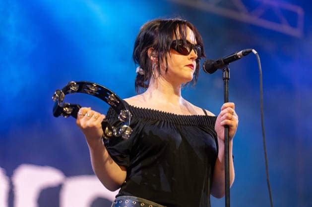 Just Mustard in concert at Latitude Festival at Henham Park in Southwold, UK on 25 July 2026 Katie Ball performing with Just Mustard in concert at Latitude Festival at Henham Park in Southwold, UK on 25 July 2026, Credit:Stephen Keable Avalon UK, Suffolk, Southwold, Henham Park  Copyright: xStephenxKeablex xAvalonx 1118645608