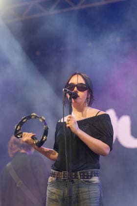 Just Mustard in concert at Latitude Festival at Henham Park in Southwold, UK on 25 July 2026 Katie Ball performing with Just Mustard in concert at Latitude Festival at Henham Park in Southwold, UK on 25 July 2026, Credit:Stephen Keable Avalon UK, Suffolk, Southwold, Henham Park  Copyright: xStephenxKeablex xAvalonx 1118645650