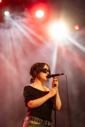 Just Mustard in concert at Latitude Festival at Henham Park in Southwold, UK on 25 July 2026 Katie Ball performing with Just Mustard in concert at Latitude Festival at Henham Park in Southwold, UK on 25 July 2026, Credit:Stephen Keable Avalon UK, Suffolk, Southwold, Henham Park  Copyright: xStephenxKeablex xAvalonx 1118645750