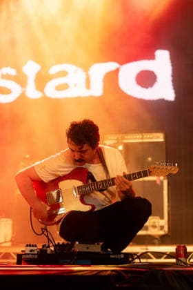 Just Mustard in concert at Latitude Festival at Henham Park in Southwold, UK on 25 July 2026 Mete Kalyon performing with Just Mustard in concert at Latitude Festival at Henham Park in Southwold, UK on 25 July 2026, Credit:Stephen Keable Avalon UK, Suffolk, Southwold, Henham Park  Copyright: xStephenxKeablex xAvalonx 1118645855